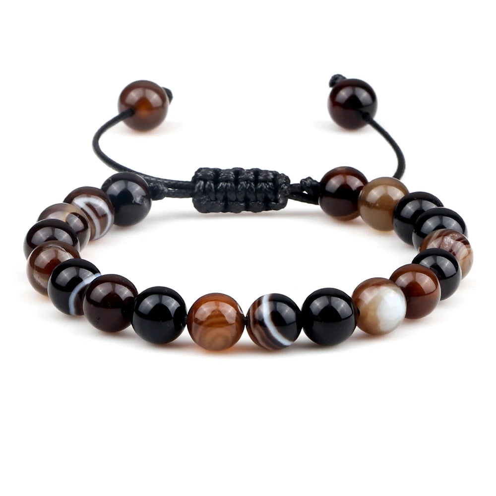 Tiger Eye Lava Stone Bracelet