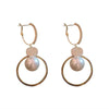 Bohemian White Pearl Drop Earrings