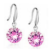 Shiny White Crystal Drop Earrings