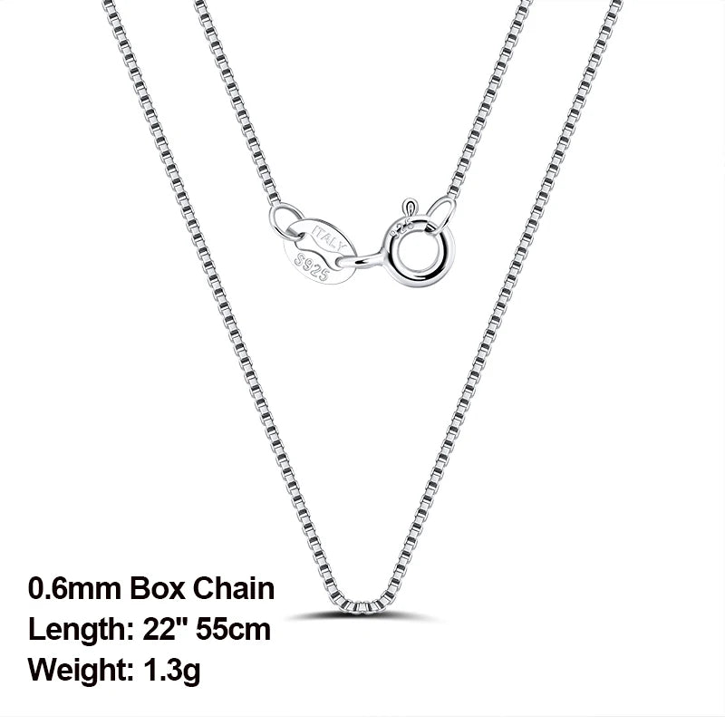 Sterling Silver Box Chain Necklace