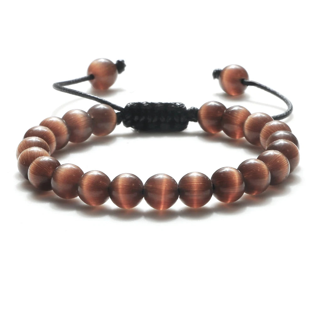 Tiger Eye Lava Stone Bracelet