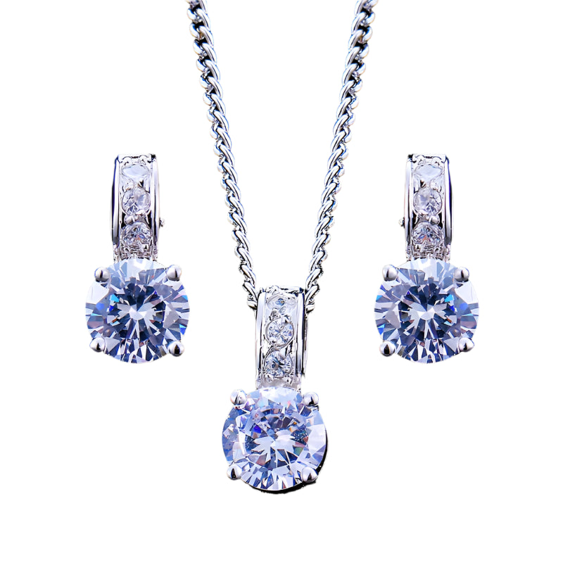 Emmaya Zircon Bridal Jewelry Set