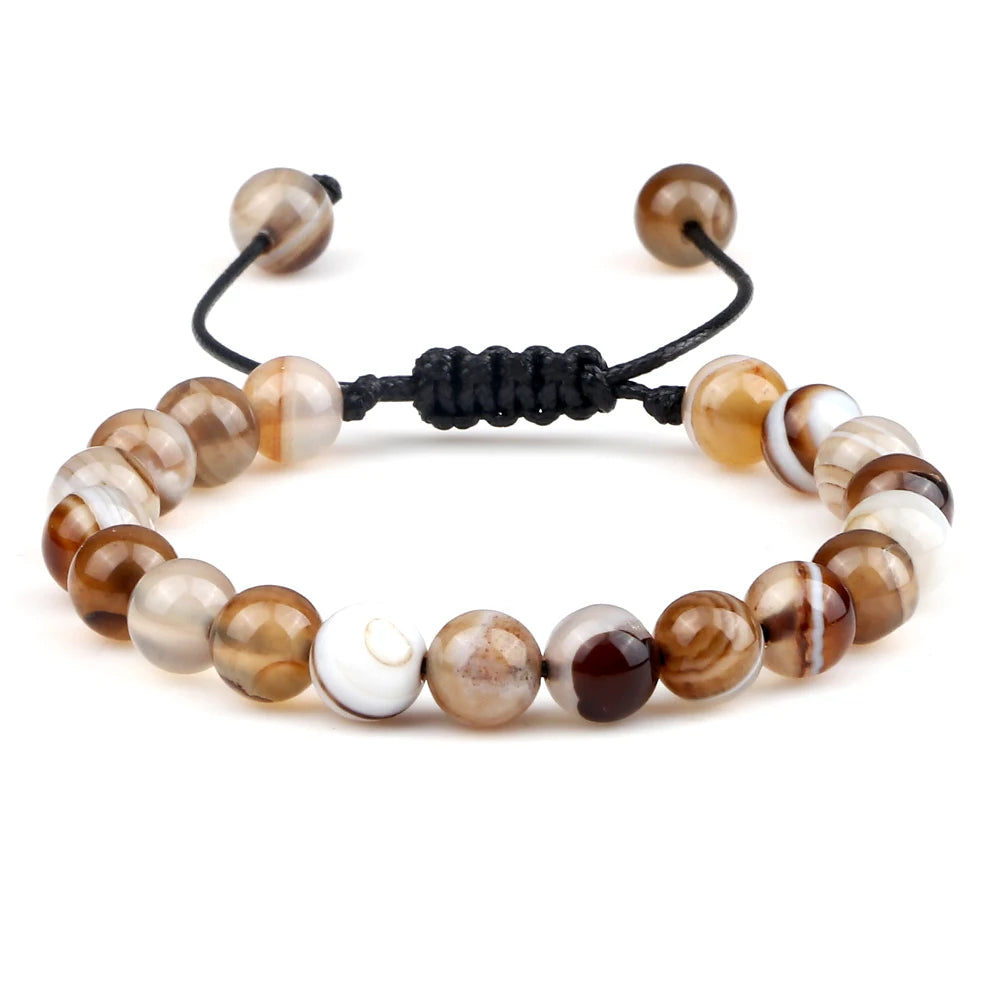 Tiger Eye Lava Stone Bracelet