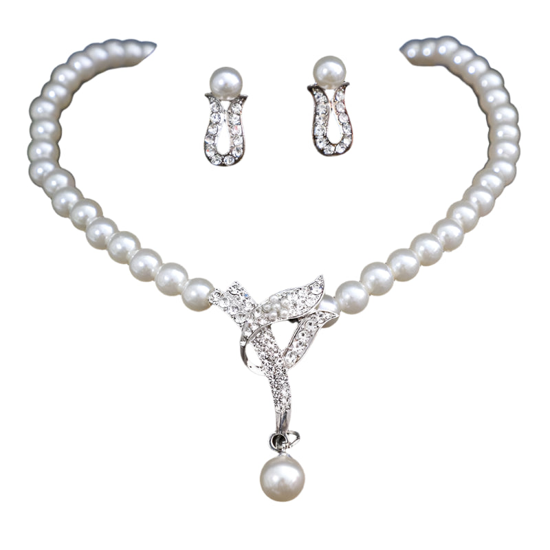 Elegant Bridal Pearl Jewelry Set