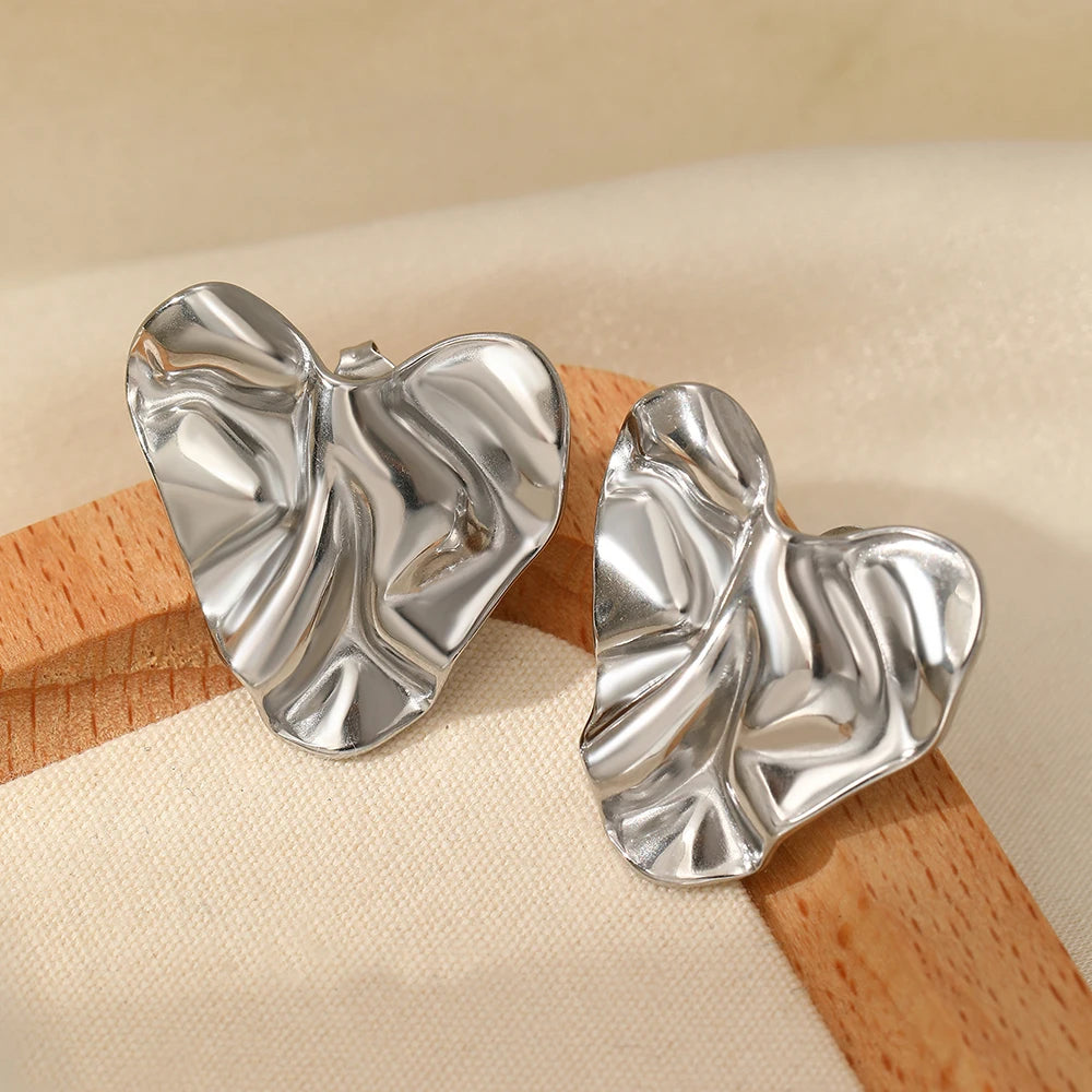 Stainless Steel Geometric Stud Earrings