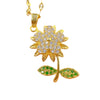 Sunflower Clavicle Necklace