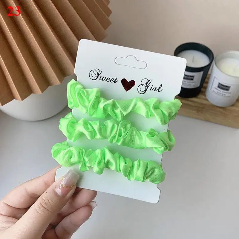 Scrunchies Women Solid Color Hair Rope