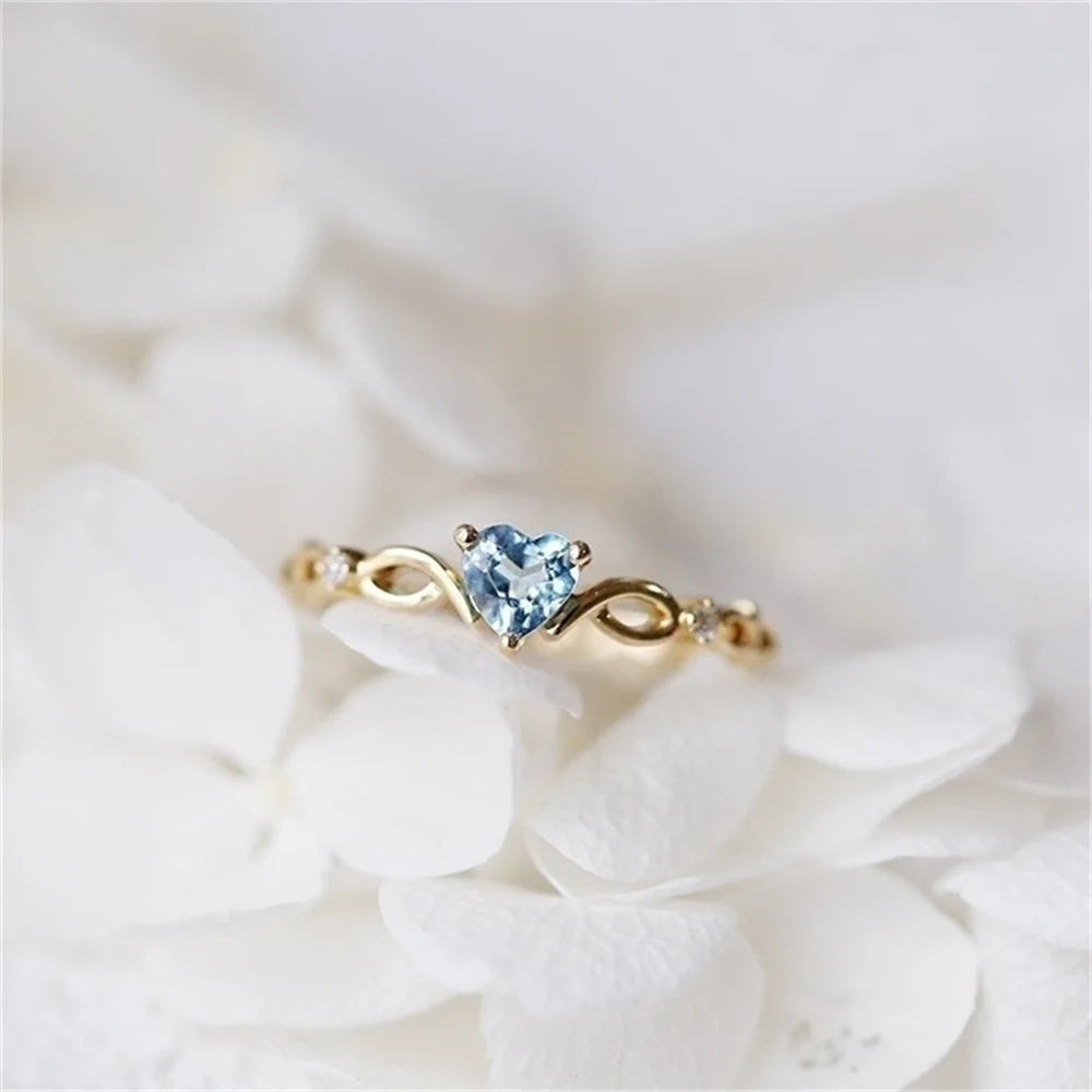 Heart Love Zircon Ring for Women