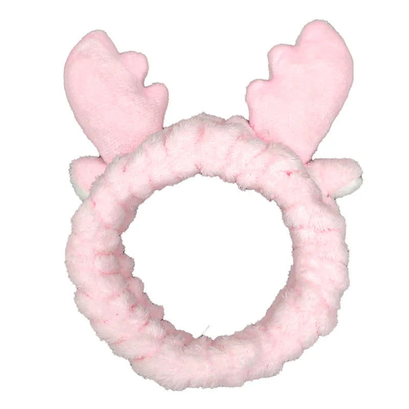 Soft Coral Fleece Bow Headband