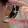 Silver Butterfly Leaf Ear Cuff