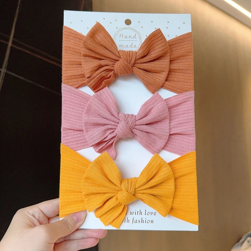 Baby Girl Bow Headband Set