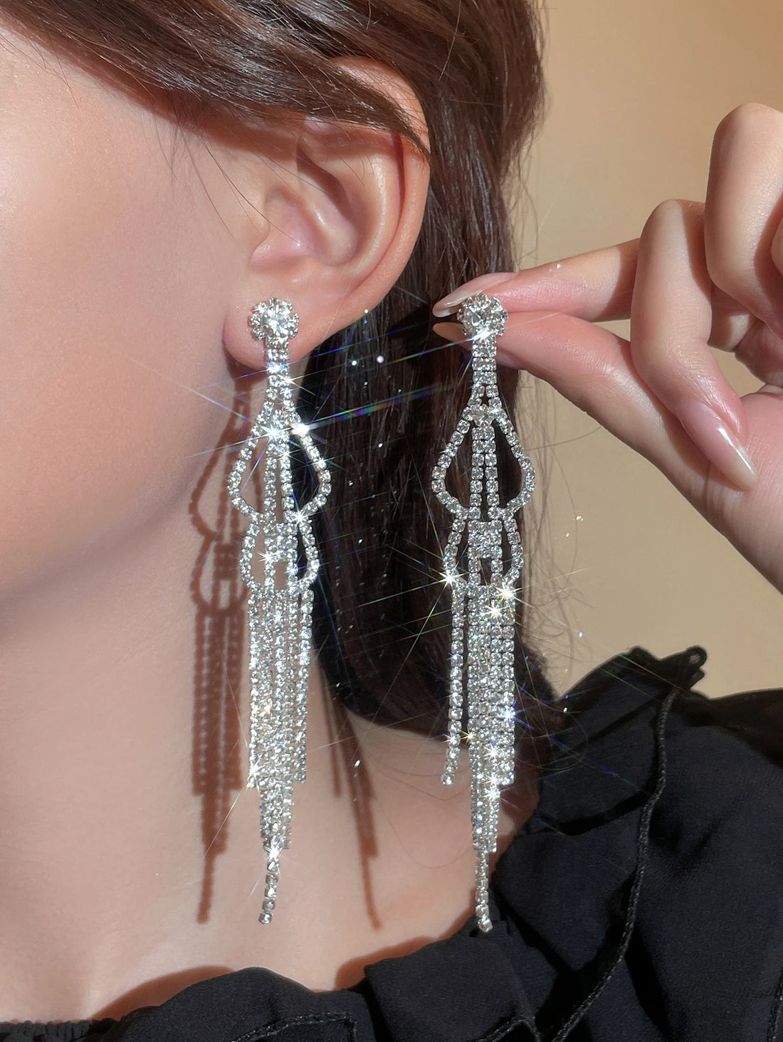 Luxury Shiny Rhinestone Earrings