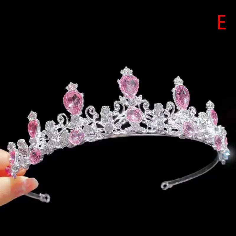 Silver Crystal Rhinestone Tiara