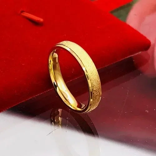 Gold-Plated Couple Rings Set