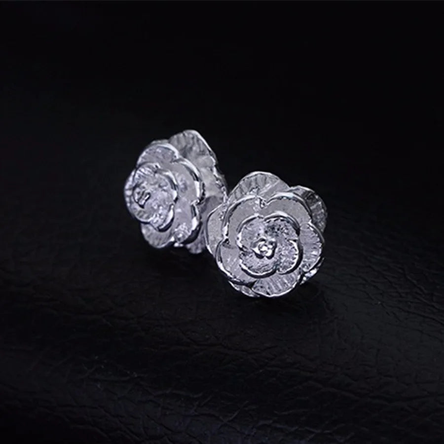 Sterling Silver Charm Flower Jewelry