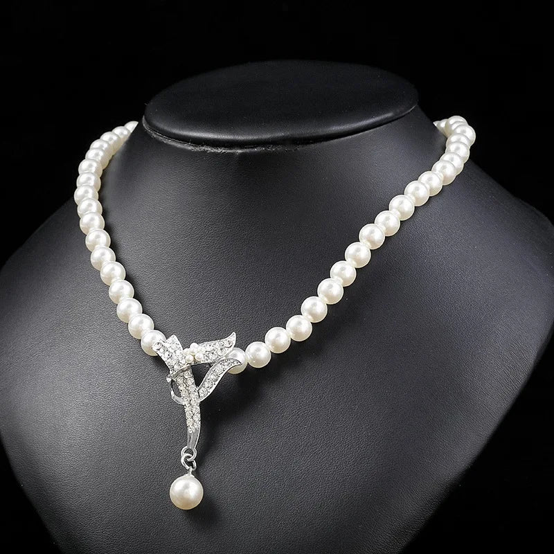 Elegant Bridal Pearl Jewelry Set