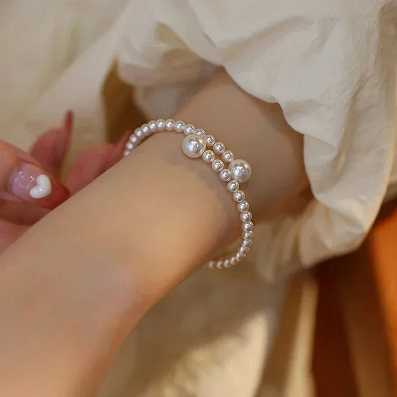 Stretchable Pearl Bracelet Women