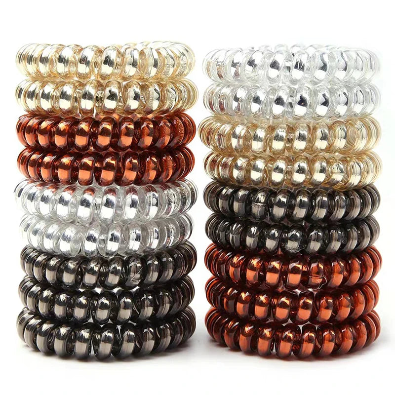 Spiral Coil Hair Ties Set