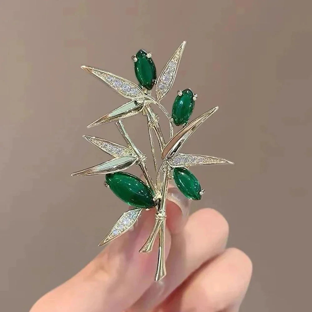 Green Emerald Butterfly Brooch Jewelry