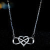 Infinity Love Heart Pendant Necklace