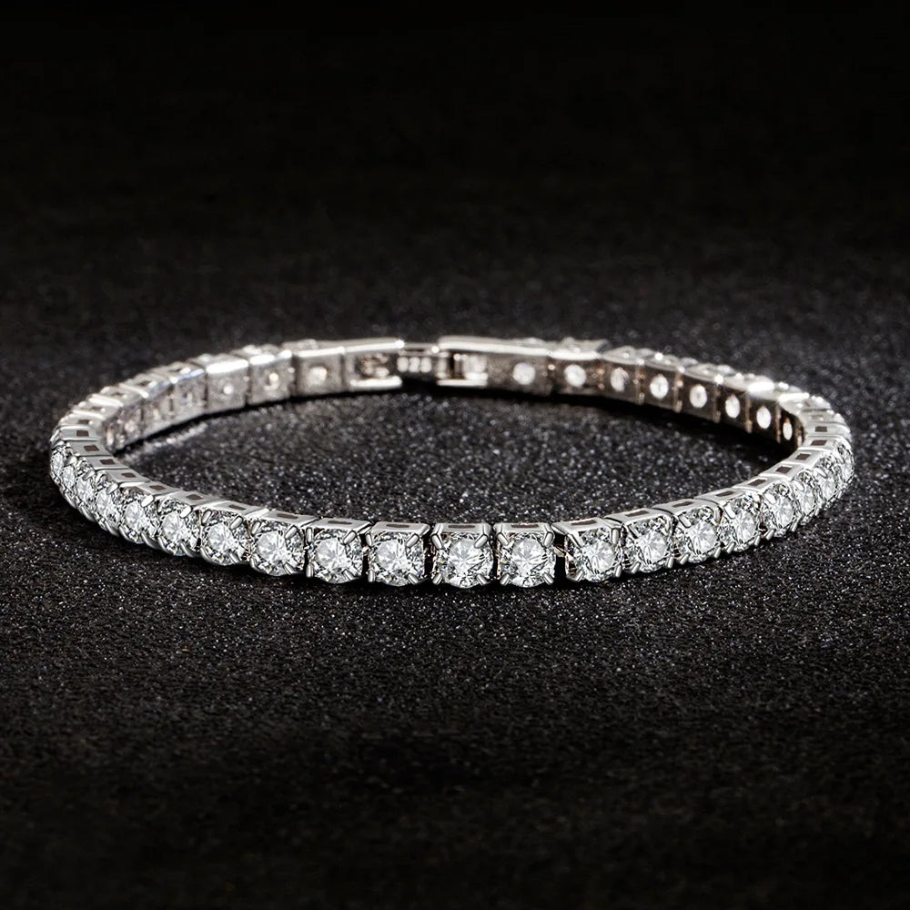 Silver Zirconia Tennis Bracelet