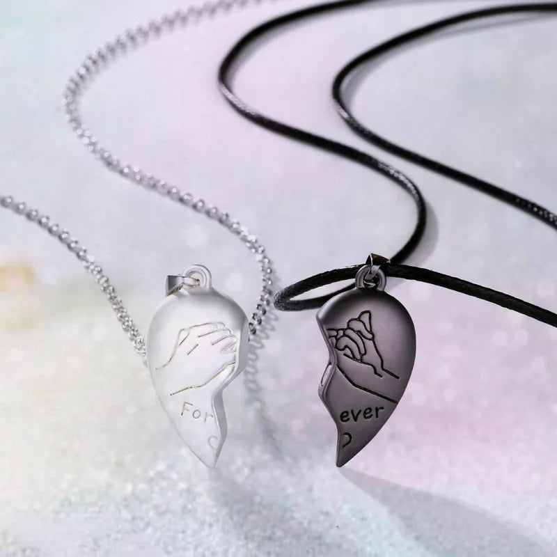 Couple Love Magnetic Heart Necklace