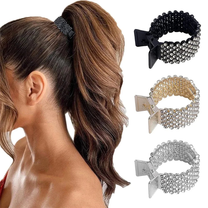 Luxury Rhinestone Ponytail Hair Clip