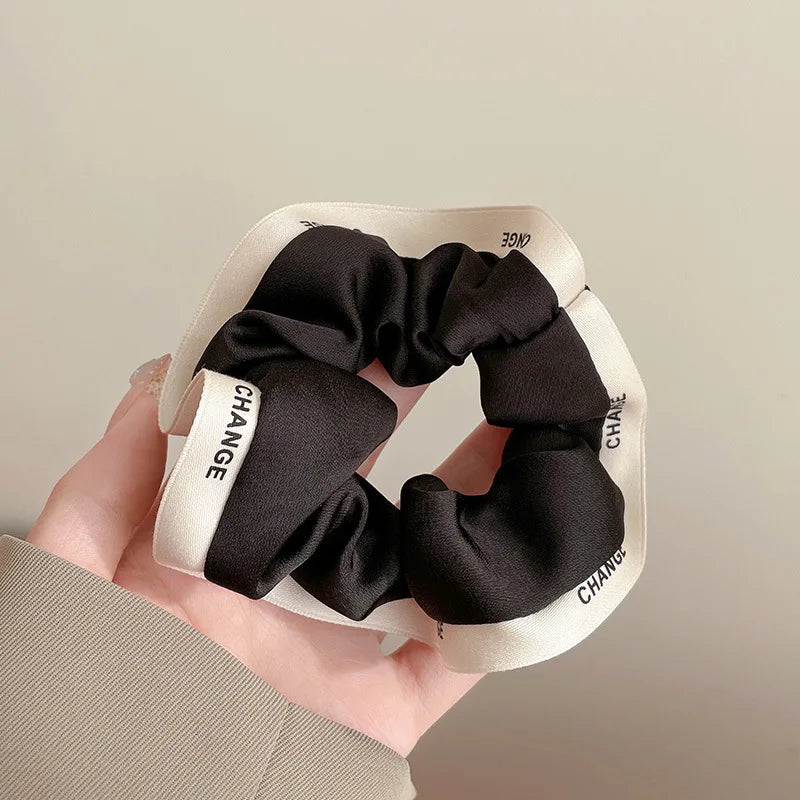 Silk Scrunchie Solid Color Hairband