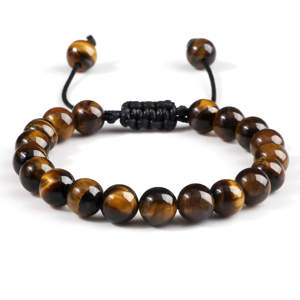 Tiger Eye Lava Stone Bracelet