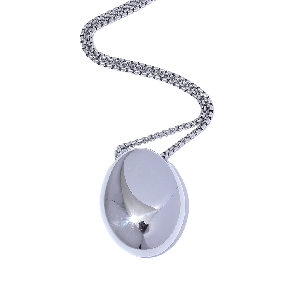 Stainless Steel Oval Pendant