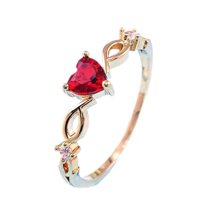 Heart Love Zircon Ring for Women