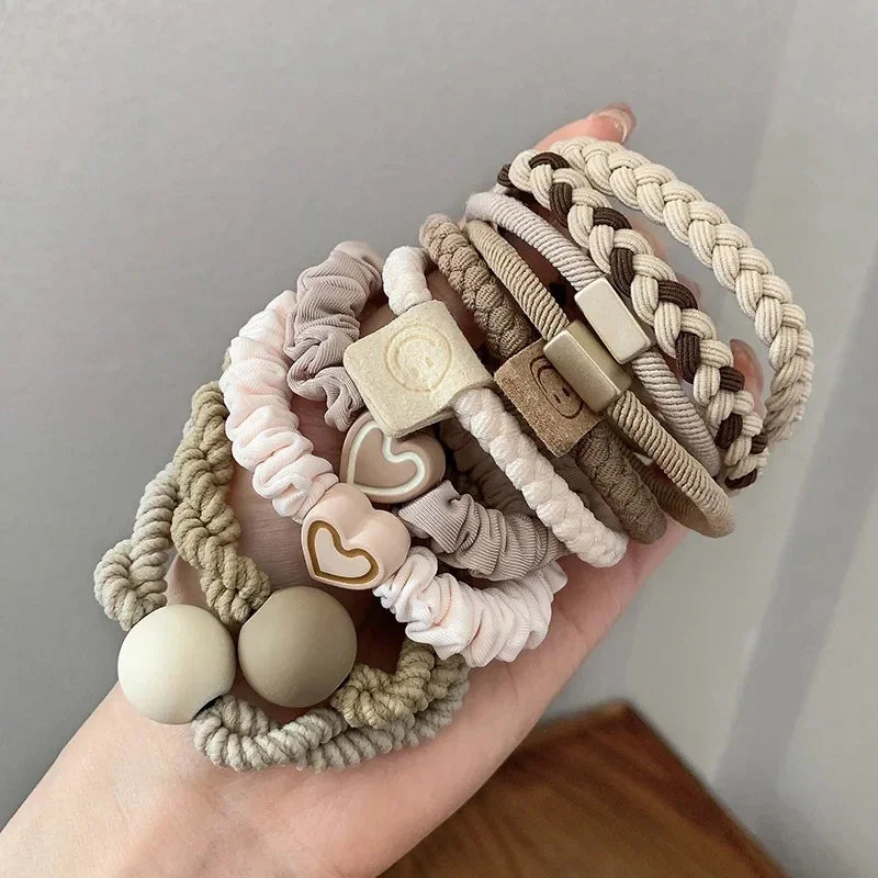 Elastic Hair Ties Scrunchies Set