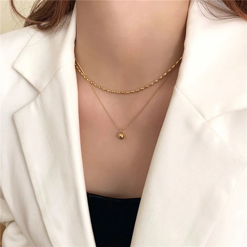 Gold Plated Lariat Necklace for Women