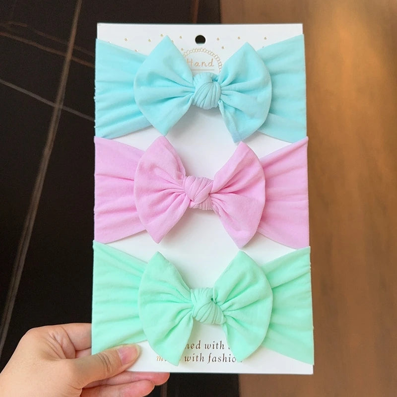 Baby Girl Bow Headband Set