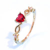 Heart Love Zircon Ring for Women