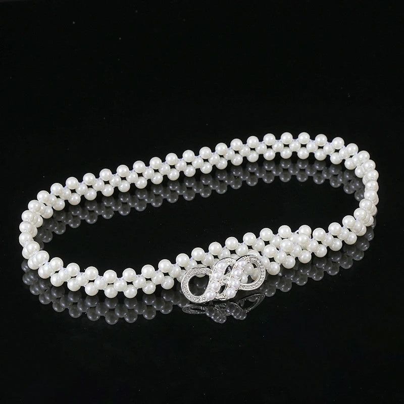 Pearl Diamond Elastic Waist Chain