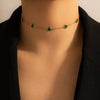 Boho Vintage Color Crystal Choker Necklace for Women