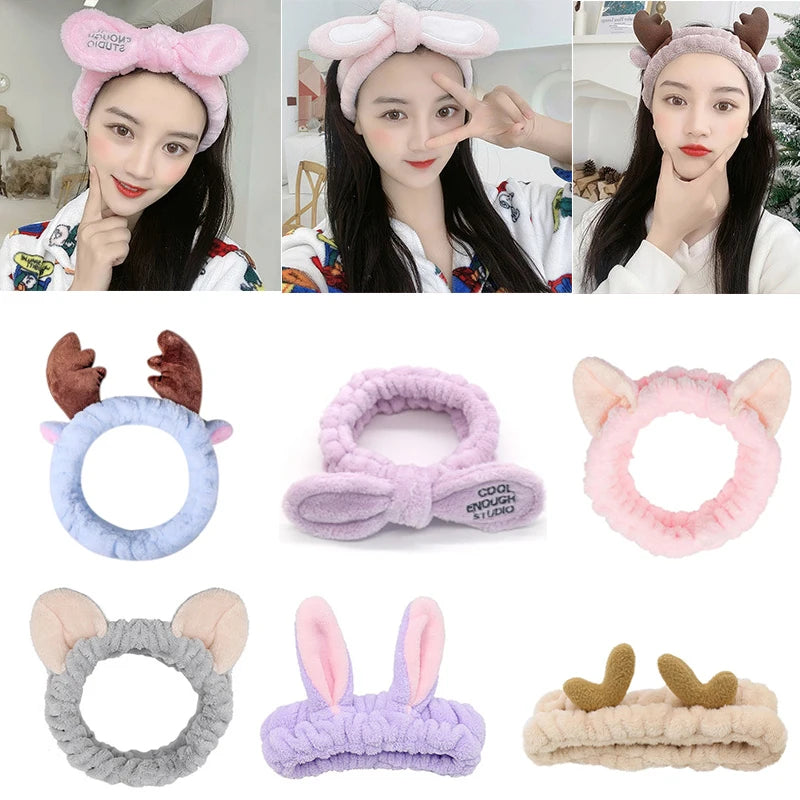 Soft Coral Fleece Bow Headband