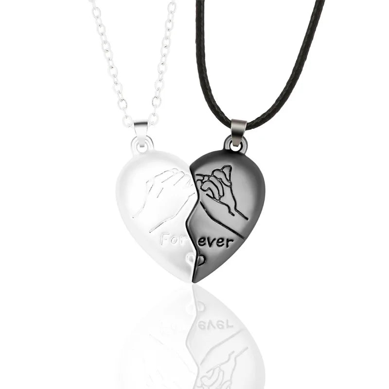 Couple Love Magnetic Heart Necklace