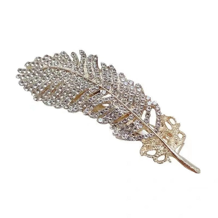 Pearl Crystal Acrylic Hair Clips