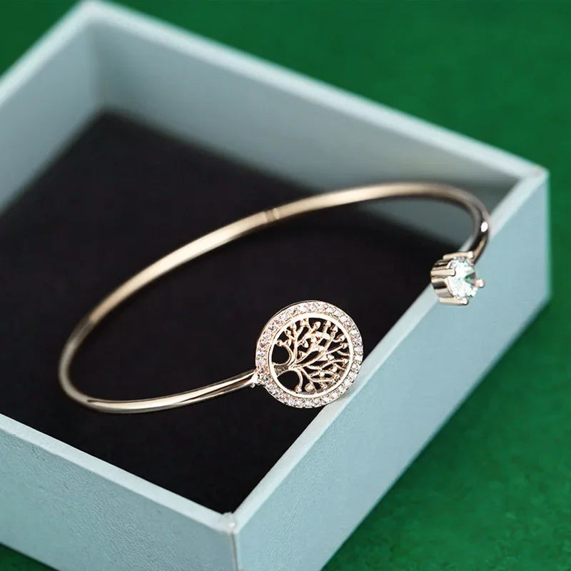 Zircon Tree of Life Bangle