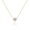 Gold-Plated Pearl Chain Necklace