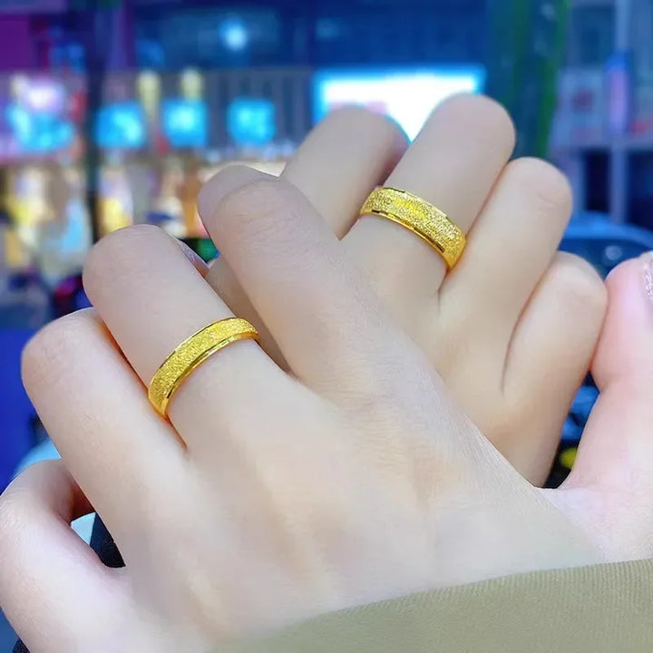 Gold-Plated Couple Rings Set