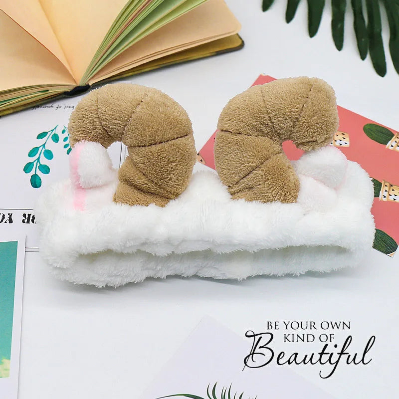 Soft Coral Fleece Bow Headband