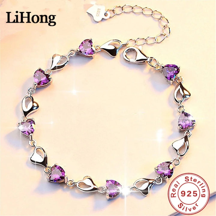 Luxury Silver Zircon Bracelet