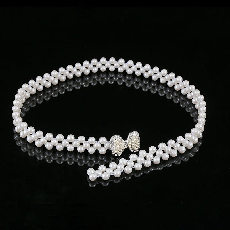 Pearl Diamond Elastic Waist Chain