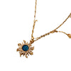 Planet Sun Zircon Pendant Necklace