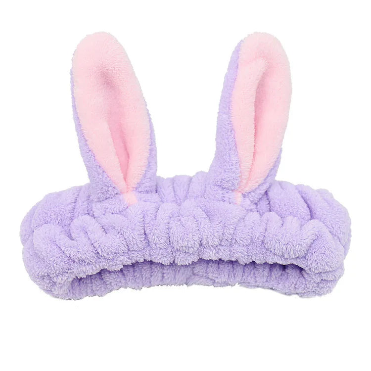 Soft Coral Fleece Bow Headband