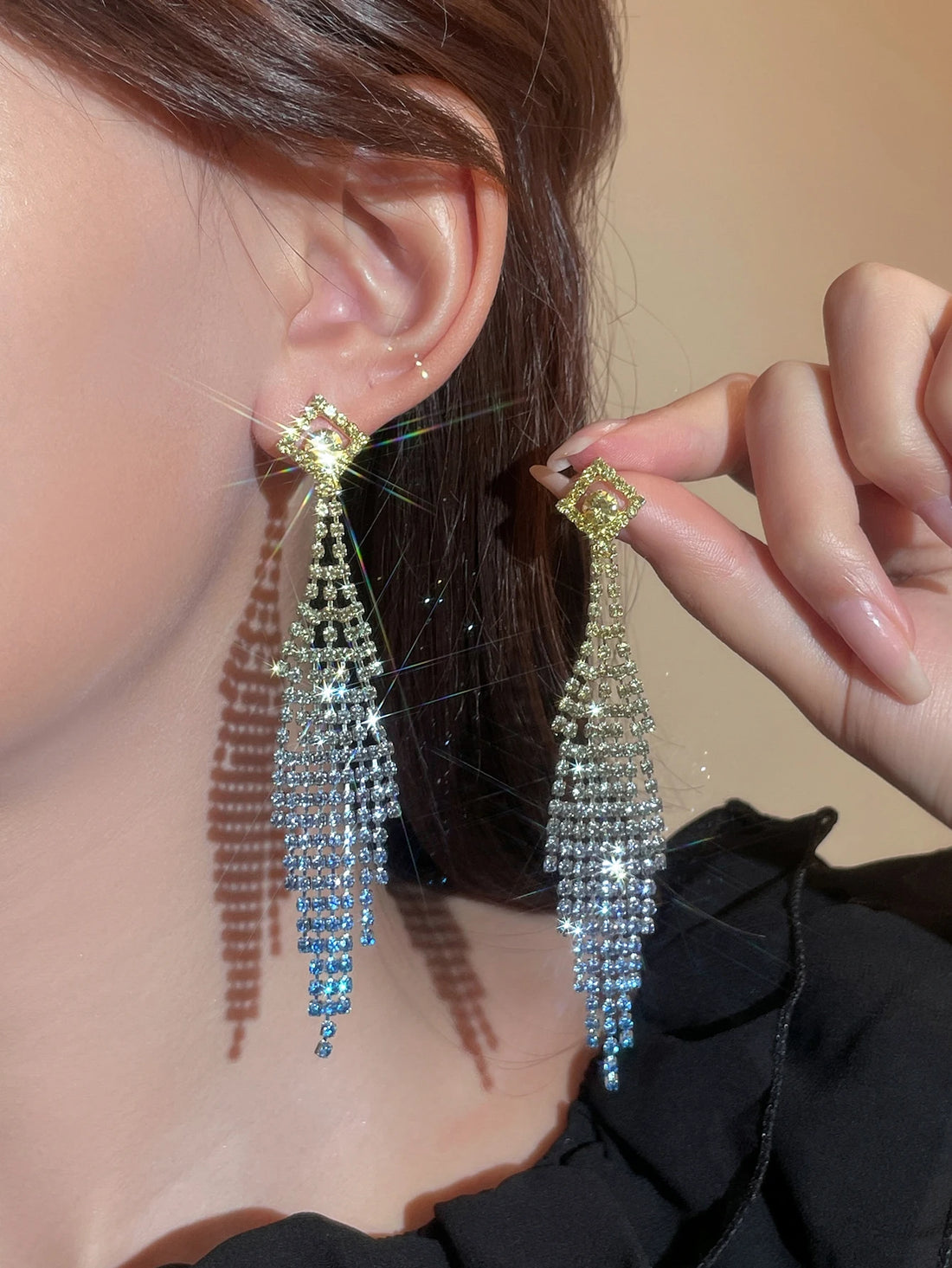 Luxury Shiny Rhinestone Earrings