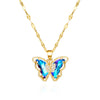 Hollow Titanium Steel Butterfly Necklace